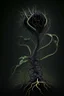 Placeholder: nervous ganglion made of dark plant matter