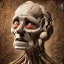 Placeholder: anguish emaciated person daguerrotype style Old wooden odd Living-room colours Porous wall surface, old plaster, 8k, 3d, 55mm photography