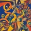 Placeholder: Futurians, the bad temper of the conqueror, praise the victor, Dada, Surrealism, by artist “Raoul Hausmann", complementary colors, analogous colors, perspective, deep focus, centered, crisp, clear, high resolution