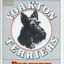 Placeholder: circle containing a black and white image of a Scottish terrier