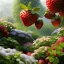 Placeholder: pixar style, volumetric summer garden environment and background, volumetric lighting, dramatic lighting, realistic painting of an strawberry, looking excited, detailed digital painting, extreme dense and fine fur, anime, ornate, colour-washed colors, elegant, small minutiae, tiny features, particulars, centered, smooth, sharp focus, renderman gofur render, 8k, uhd, detailed eyes, realistic shaded volumetric lighting, sunlight caustics, backlight, centered camera view