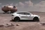 Placeholder: A Tesla 'Model S' is parked, at the lunar landing site of the 'Apollo 11'. (CINEMATIC, WIDE ANGLE LENS, PHOTO REAL)