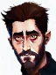 Placeholder: Portrait of a 30 year old strange gay warlock like Jake Gyllenhaal