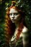 Placeholder: pretty girl, aged 19, ginger, satyr, fantasy, full length