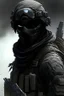 Placeholder: A soldier in the game modern warfare, he wears a solid black creepy helmet that covers his face. He is a sniper, but can also run point. His call sign is Wraith.