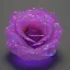 Placeholder: transparent multicolor crystal rose