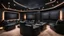 Placeholder: black themed home cinema room, recliners, ambient lighting, warm environment