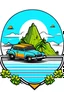 Placeholder: Logo for a car game server using Farsan Island