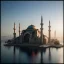 Placeholder: Sultanahmet cami spring, sunset, blue and sky, realistic, unreal engine 5, octane render, cinema4d