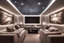 Placeholder: dedicated home cinema room with LED lighting in the walls make sure the room is completely symmetrical