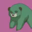 Placeholder: A humanoid/furry panda with mint fur color that can use ice rainbow superpowers