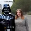 Placeholder: lovely lady with darth vader