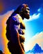 Placeholder: Imagina el hombre de Neandertal colores contrastantes arte digital obra de arte hiperdetallada intrincada sombras 3D iluminación cinematografica 8k 3D cuerpo completo clima soleado nubes