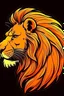 Placeholder: side view of LION, cartoon style, thick outline, low details, Vivid Color