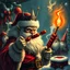 Placeholder: no kebabs at christmas, evil Santa, evil gnomes running around, king diamond