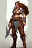 Placeholder: female barbarian dnd character pants