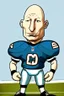 Placeholder: Brad Guzan American football player cartoon 2d