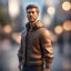 Placeholder: back and front of a man ,bokeh like f/0.8, tilt-shift lens 8k, high detail, smooth render, down-light, unreal engine