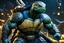 Placeholder: Leonardo in 8k live anime artstyle, Turtles, black ronin custom, TMNT them , dynamic pose, intricate details, highly detailed, high details, detailed portrait, masterpiece,ultra detailed, ultra quality