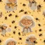 Placeholder: Happiness grandma and grandpa are healthy in a planet of honey stingless bee, realistic