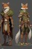 Placeholder: fox humanoid druid dnd