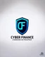 Placeholder: Cyber Finance (CF) shield logo Simple, easy and beautiful logo