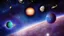 Placeholder: stars and planets in space