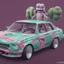 Placeholder: car crush by kaws