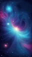 Placeholder: space background stylized, blue nubula. retro