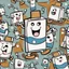 Placeholder: cartoon milk carton dancing