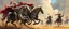 Placeholder: knights and lances tournament, horses hit hard, oil and airbrush, epic fantasy illustration