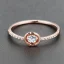 Placeholder: delicate thin ring with tiny diamond, rose gold, thin ring