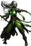 Placeholder: female Shadar-Kai wielding a Whip a whip made out of black thorns