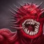 Placeholder: red, monster, tentacles, teeth, horror, detailed, realistic, gore, eyes, 4K, fantasy, scary, demonic, hyperrealism, huge, blood, creature, high quality