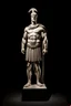 Placeholder: portrait shot of an roman emperor statue, full body, third reich, nazi, greek statue, athletic