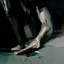 Placeholder: Minimal contemporary abstract oil paintings close up person limbs sinew and concrete fragments illuminated at night style of Justin Mortimer And Francis bacon And ashley wood