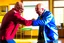 Placeholder: Walter white fighting spiderman in a house