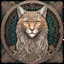 Placeholder: celtic lynx I centered | symmetrical | key visual | intricate | highly detailed | iconic | precise lineart | vibrant and natural colors | comprehensive cinematic | alphonse mucha style illustration I very high resolution | sharp focus | poster | no watermarks I plain black background