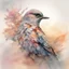 Placeholder: Bird Portrait of Digital watercolor Illustration of a summerscape sunset, by Waterhouse, Carne Griffiths, Minjae Lee, Ana Paula Hoppe, Stylized watercolor art, Intricate, Complex contrast, HDR, Sharp, soft Cinematic Volumetric lighting, flowery pastel colours, wide long shot, perfect masterpiece"