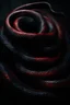 Placeholder: intricate snake skelet winding out of the darkness depth of the abyss gives rise to crisp oil painting, chiaroscuro by leonardo da vinci, award winning photography, photorealisic, IPA Awards, abstract background by gabriel dawe carbon advanced matte materials, obscure dark, complementary colors