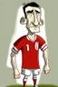 Placeholder: Anthony Gordon English football player ,cartoon 2d