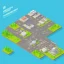 Placeholder: isometric architecture illustration flat design of a powerplant