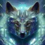 Placeholder: abstract doge realistic 4k dystopian crystals metallic reflection