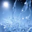 Placeholder: celestial, reflection, ice crystals, snow, icicles