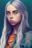 Placeholder: Billie Eilish, body, photorealistic, 8k