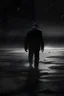 Placeholder: sad thing vanishing into dust walking away into a bleeding world fading as the flood crumbles under as space snaps under his feet