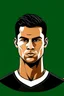 Placeholder: Cristiano Ronaldo Portuguese football player cartoon 2d