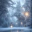 Placeholder: winter landscape, bells, ice, dreamy, science fiction