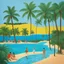 Placeholder: [art by David Hockney] Temptation Island is an American reality television series originally broadcast by Fox. The series premiered in 2001. Temptation Island depicted four unmarried couples who traveled to a tropical island to have their fidelity tested.