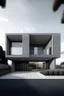 Placeholder: FACADE OF A MODERN MINIMALIST STYLE HOUSE WITH A SKY GRAY AND A LITLE TRES AROUND IT